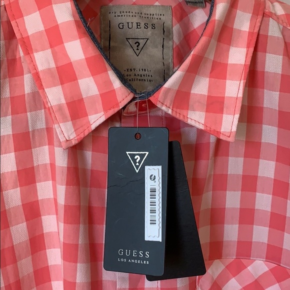 Guess Coral Short Sleeve Shirt - Picture 2 of 4